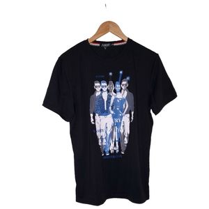 BLACK FASHION GRAPHIC TEE